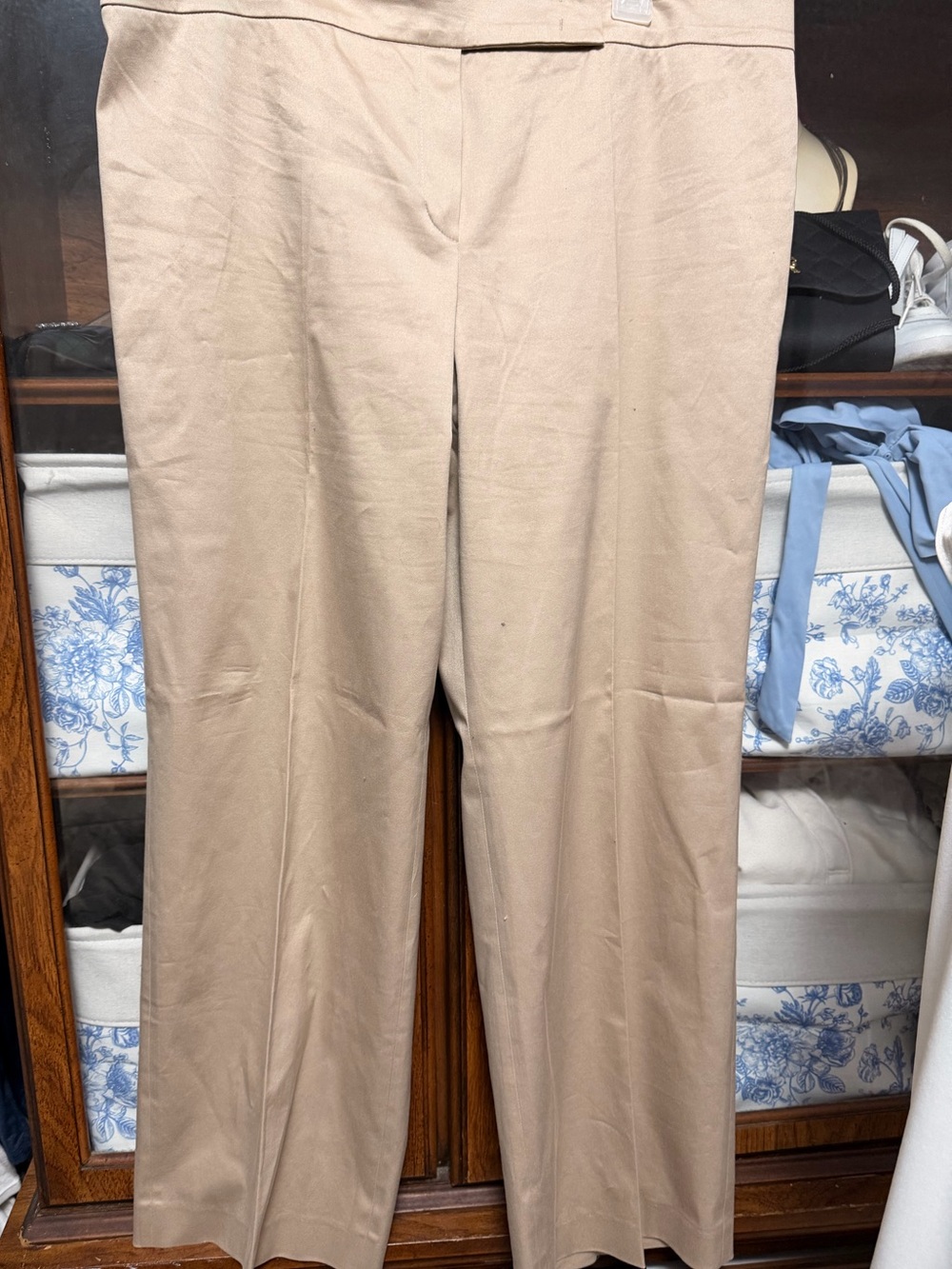 Escada Tan Straight-Leg Trousers